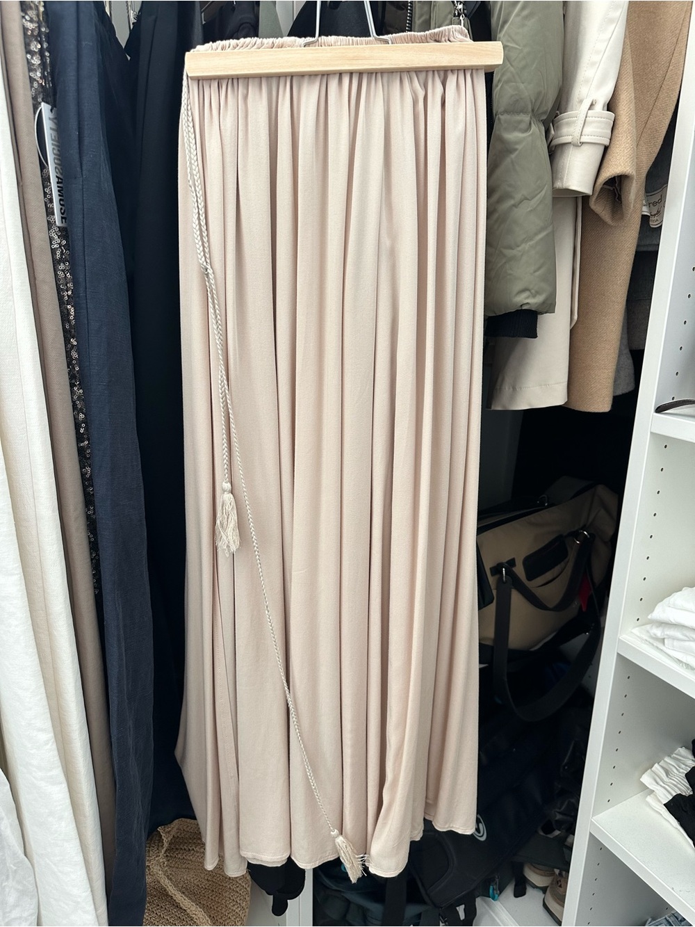 Hello Molly Against The Tides Maxi Skirt Nude